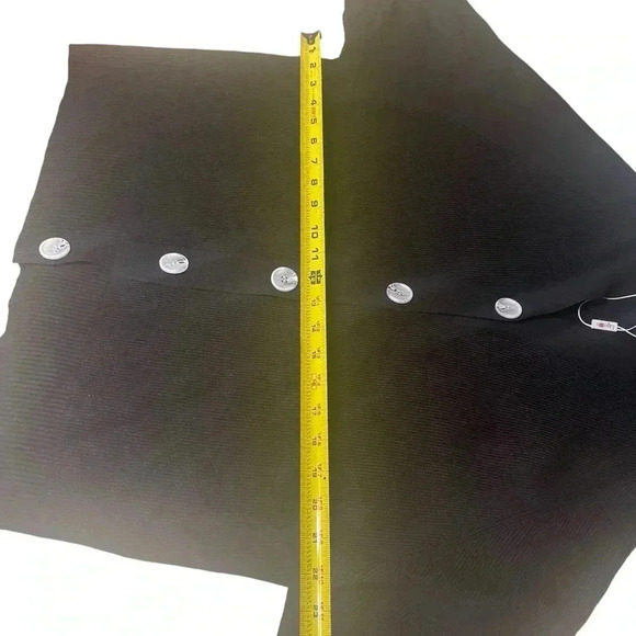 Ligotto Button Front Cardigan Gorgeous Womens Large Black Hooded - Picture 5 of 11